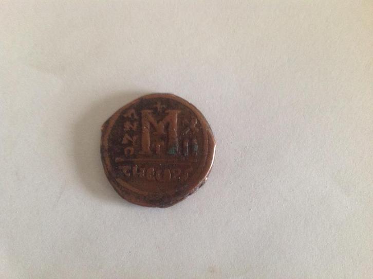 Byzantijnse rijk  Maurice Tiberius 582-602AD, AE Follis, Postzegels en Munten, Munten | Azië, Midden-Oosten, Ophalen of Verzenden
