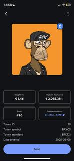 NFT te koop twv 2.085,38, Tickets en Kaartjes, Eén persoon