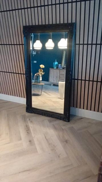 Barok Spiegel Zwart Facet 81x142 beschikbaar voor biedingen