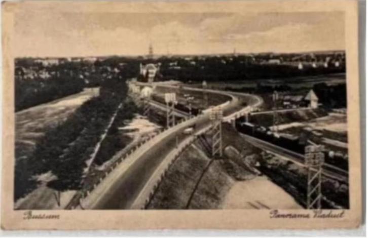 Oude Briefkaart Bussum - Panorama Viaduct (1935), Verzamelen, Ansichtkaarten | Nederland, Gelopen, Noord-Holland, 1920 tot 1940