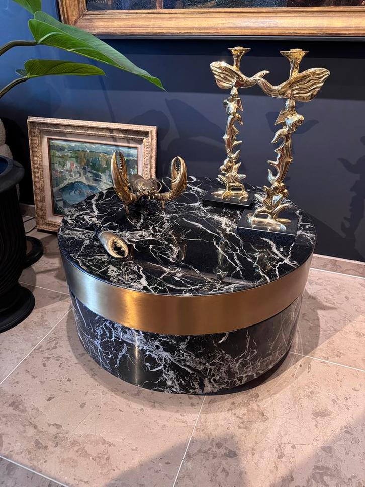 Eichholtz Coffee table caron en Side table Caron, Huis en Inrichting, Woonaccessoires | Schalen en Manden, Zo goed als nieuw, Rechthoekig