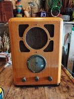 Vintage retro houten Radio met verlichting, Verzamelen, Retro, Ophalen of Verzenden