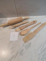 Speelgoed hout, keukenspullen,  5 delig, Ophalen of Verzenden, Zo goed als nieuw, Overige typen