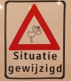 Raamsticker Geboorte "Situatie Gewijzigd", Nieuw, Ophalen of Verzenden, Geboortebord