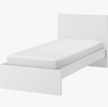 Bed 90x200 cm Malm wit - afbeelding 2