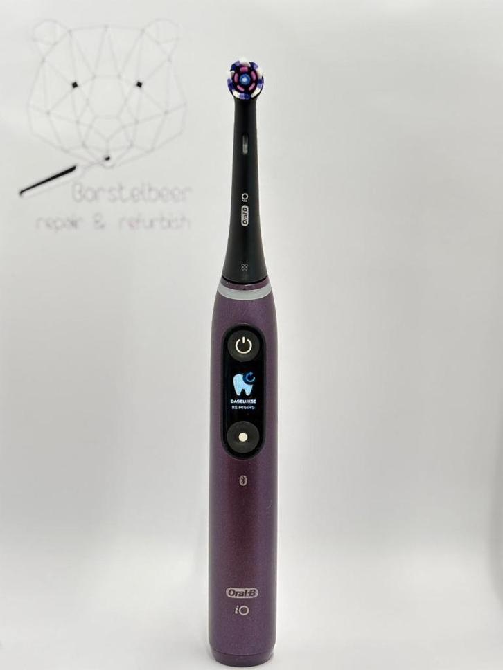 Oral B IO8 paars refurbished 1 jaar garantie, Sieraden, Tassen en Uiterlijk, Uiterlijk | Mondverzorging, Zo goed als nieuw, Tandenborstel