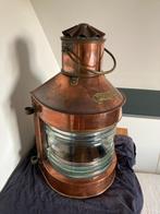 Toplicht Scheepslamp Navigatieverlichting Koper Olielamp, Verzamelen, Scheepvaart, Ophalen of Verzenden, Gebruikt, Motorboot of Zeilboot