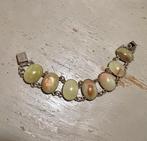 Vintage retro armband gepolijst marmer natuursteen designers, Overige materialen, Met edelsteen, Ophalen of Verzenden, Zo goed als nieuw