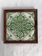 Vintage Tegel in Houten Lijst, Antiek en Kunst, Ophalen of Verzenden