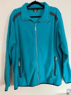 Fleece jack, aqua maat 46/48, Ophalen of Verzenden, Gedragen, Maat 46/48 (XL) of groter, Blauw