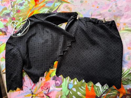 Setje blouse en rok, Mayerline, 42/44, Kleding | Dames, Blouses en Tunieken, Zo goed als nieuw, Maat 42/44 (L), Zwart, Ophalen of Verzenden