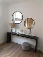 Malm bedtafel sidetable zwart, Huis en Inrichting, Tafels | Sidetables, Ophalen, Gebruikt, 150 tot 200 cm, 25 tot 50 cm
