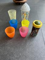 plastic bekers, Ophalen