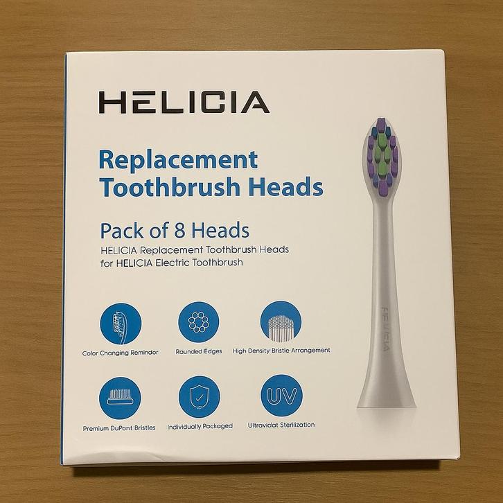 Helcia Tandenborstelkopjes – 2x Verpakking van 8 Stuks, Sieraden, Tassen en Uiterlijk, Uiterlijk | Mondverzorging, Nieuw, Overige typen