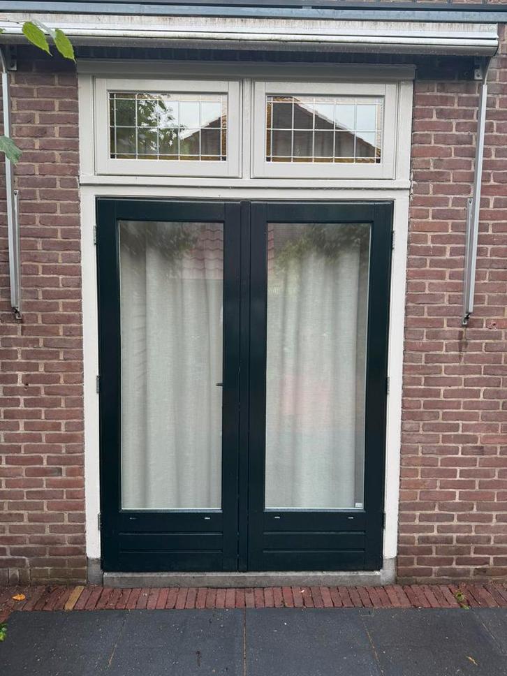 Te koop: openslaande deuren - jaren 20/30 woning, Doe-het-zelf en Verbouw, Kozijnen en Schuifpuien, Gebruikt, Deurkozijn, Hout