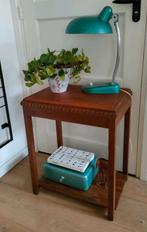 Art deco tafel bijzettafel plantentafel sidetable eiken, Ophalen, Gebruikt, 50 tot 100 cm, 25 tot 50 cm