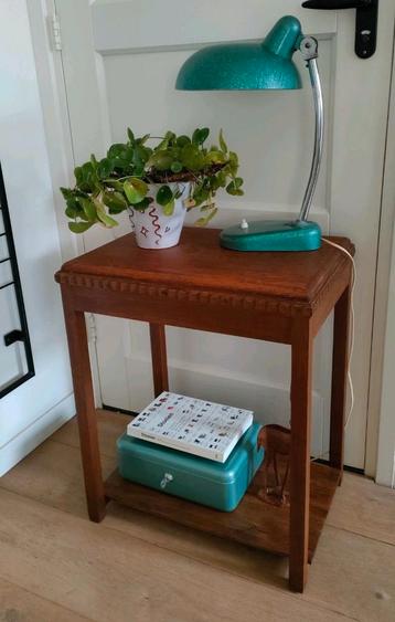 Art deco tafel bijzettafel plantentafel sidetable eiken  beschikbaar voor biedingen