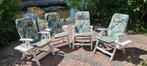 4 Hartman verstelbare tuinstoelen, Tuin en Terras, Tuinstoelen, Ophalen, Gebruikt, Kunststof