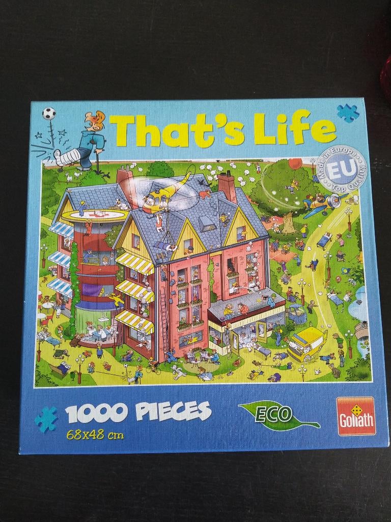 Puzzel that´s life 1000 stukjes ziekenhuis, Ophalen of Verzenden, 500 t/m 1500 stukjes, Zo goed als nieuw