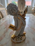 Capodimonte ,Bladgoud, poselein, Ophalen of Verzenden