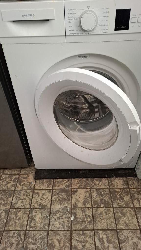 Salora WMH6100 Wasmachine, Witgoed en Apparatuur, Wasmachines, Gebruikt, Voorlader, 6 tot 8 kg, 85 tot 90 cm, 1200 tot 1600 toeren