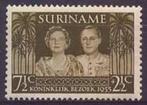 Suriname NVPH nr 324 postfris Koninklijk bezoek 1955, Postzegels en Munten, Verzenden, Postfris