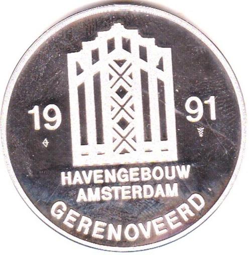 HAVENGEBOUW HAVENGEBOUW GERENOVEERD 1991, Postzegels en Munten, Penningen en Medailles, Overige materialen, Verzenden