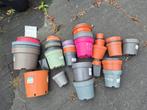Gratis ophalen, veel kweekpotjes diverse maten, Tuin en Terras, Bloempotten, Ophalen, Kunststof, Gebruikt, Rond
