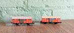 2x Fleischmann bananenwagens, Gebruikt, Gelijkstroom, Fleischmann, Wagon