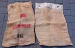 Twee jute aardappelzakken, inhoud 10 liter, Ophalen of Verzenden, Gebruikt