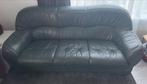 Leren bank - 3-zits, Huis en Inrichting, Ophalen, Gebruikt, Driepersoons, Rechte bank