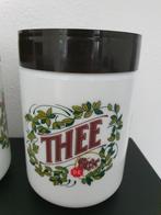 2 Douwe Egberts bewaarpotten Thee & Licht en Romig samen €10, Antiek en Kunst, Antiek | Keukenbenodigdheden, Ophalen of Verzenden