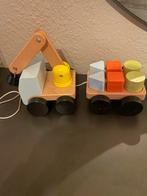Houten Trein met Magneet Kraan, Kinderen en Baby's, Ophalen, Zo goed als nieuw, Jongen of Meisje