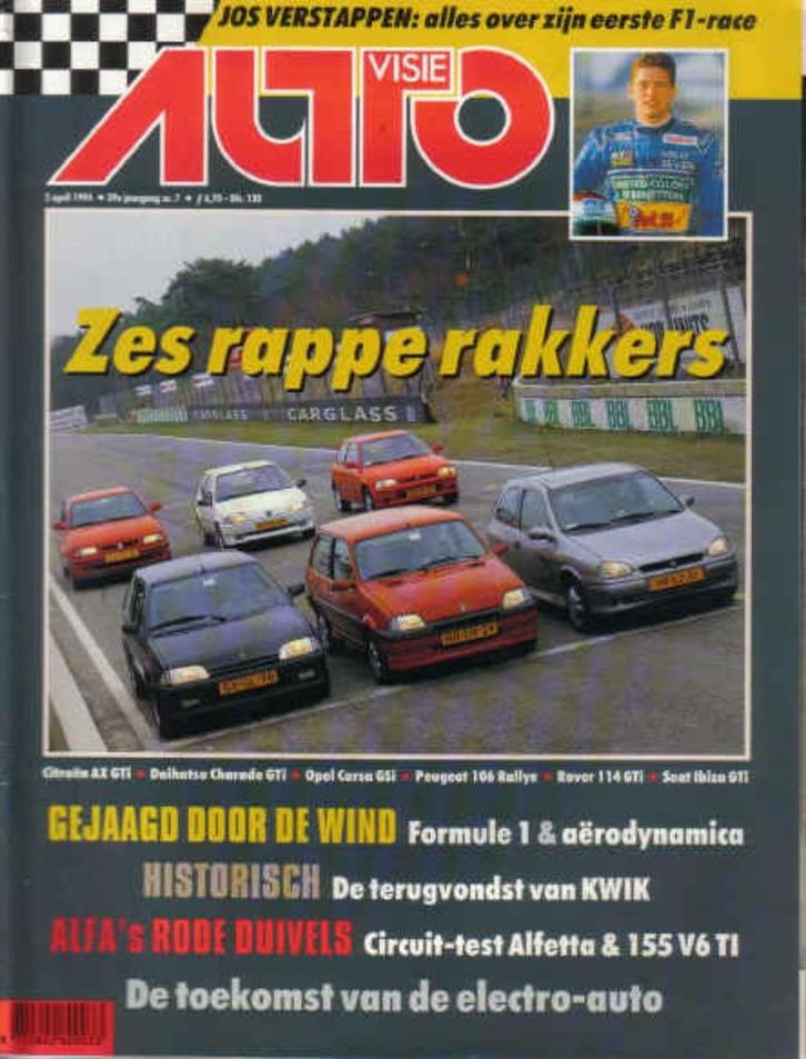 Autovisie 7 1994 : Peugeot 106 Rallye - Ford Zephyr - Alfa, Boeken, Auto's | Folders en Tijdschriften, Gelezen, Algemeen, Ophalen of Verzenden