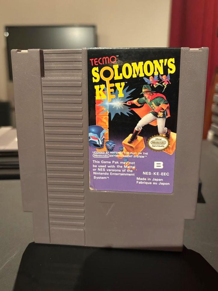 Solomon's Key - NES - KE-EEC, Spelcomputers en Games, Games | Nintendo NES, Gebruikt, Puzzel en Educatief, 1 speler, Ophalen of Verzenden