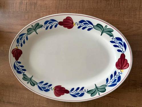 Boerenbont vleeschaal, Huis en Inrichting, Keuken | Servies, Schaal of Schalen, Boerenbont, Aardewerk, Ophalen of Verzenden