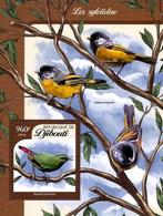 2016 Djibouti Fauna Vogels Zangvogels, Ophalen of Verzenden, Postfris, Dier of Natuur