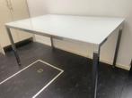 Nette Ikea Torsby eettafel / bureau melkglas + chroom, Huis en Inrichting, Tafels | Eettafels, Ophalen, 100 tot 150 cm, 50 tot 100 cm