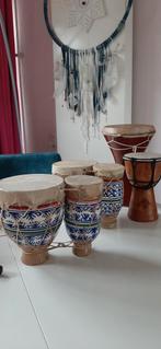 Djembé Set - Hout & Aardewerk, Ophalen of Verzenden, Overige merken