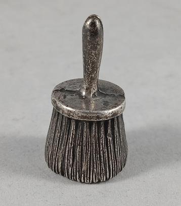 Zilveren Miniatuur borstel antiek 835 zilver beschikbaar voor biedingen