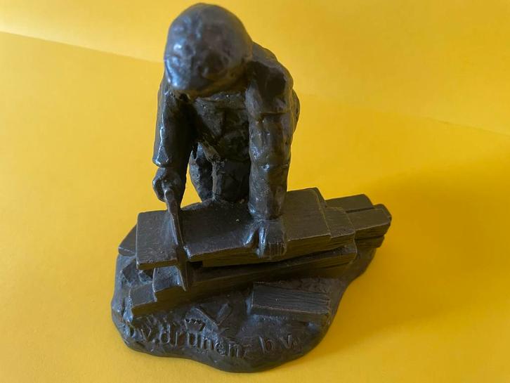 Van Drunen sinds 1882 Beeldje van een Timmerman, Verzamelen, Beelden en Beeldjes, Zo goed als nieuw, Ophalen of Verzenden