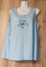 blauw topje maat 44, Kleding | Dames, Tops, Blauw, Maat 42/44 (L), Ophalen of Verzenden, Zonder mouw