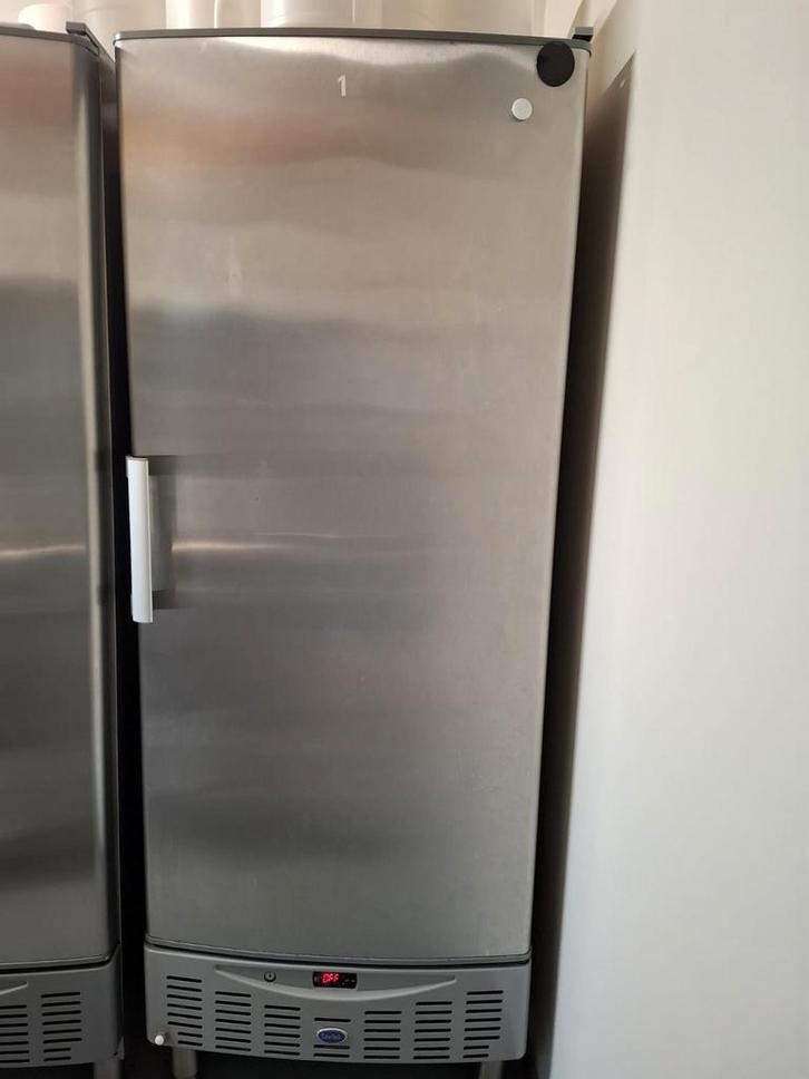 Horeca rvs vrieskast/vriezer, Witgoed en Apparatuur, Koelkasten en IJskasten, Zo goed als nieuw, Met aparte vriezer, 200 liter of meer