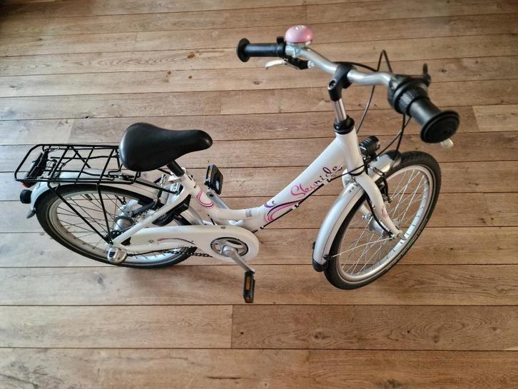 Puky Skyride 20 inch fiets, wit, Fietsen en Brommers, Fietsen | Meisjes, Gebruikt, 20 inch, Handrem, Versnellingen, Ophalen