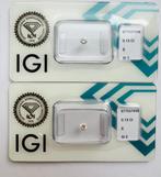 Prachtig Diamantenpaar 0,28 kt E Kleur - IGI Gecertificeerd, Ophalen of Verzenden, Nieuw