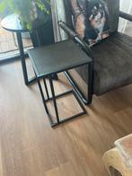 Bijzettafel zgan, Minder dan 55 cm, Rond, Zo goed als nieuw, Ophalen