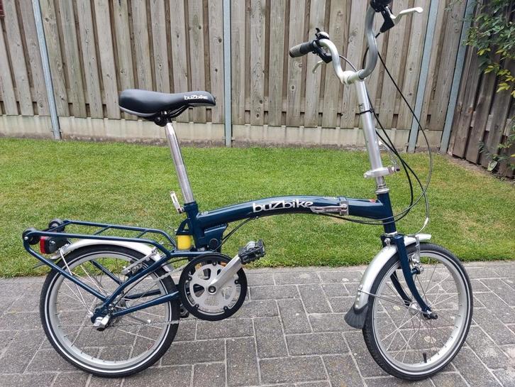 Buzbike vouwfiets, Fietsen en Brommers, Fietsen | Vouwfietsen, Zo goed als nieuw, Brompton, 16 tot 18 inch, Totaal opvouwbaar