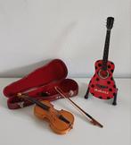 Inimini gitaartje en viool., Muziek en Instrumenten, Strijkinstrumenten | Violen en Altviolen, Ophalen, Zo goed als nieuw