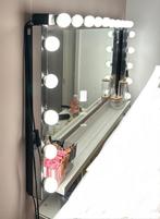 Spiegel met ledlampen, Ophalen, Minder dan 50 cm, Zo goed als nieuw, Minder dan 100 cm