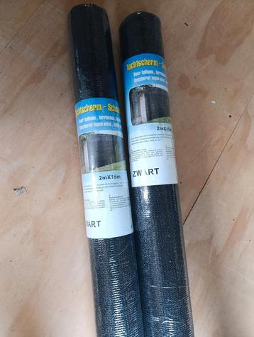 Tochtscherm 2 x 15 m (2 stuks) incl. bevestigingsclips beschikbaar voor biedingen